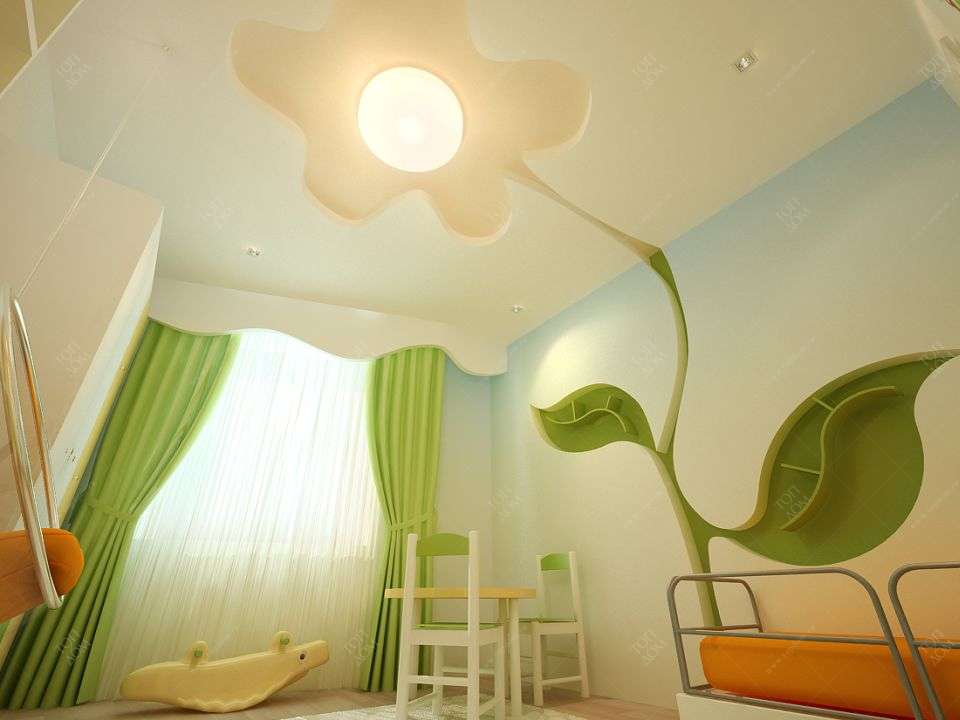 Дизайн детской комнаты с балконом. Дизайн