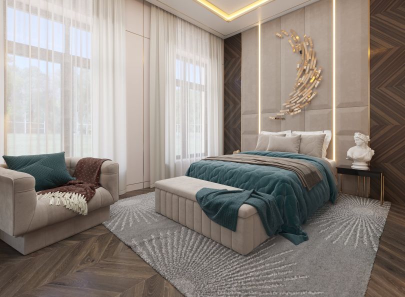 Спальня – фото дизайна интерьера