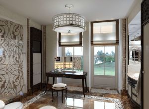 Дизайн санузла в частном доме с окном