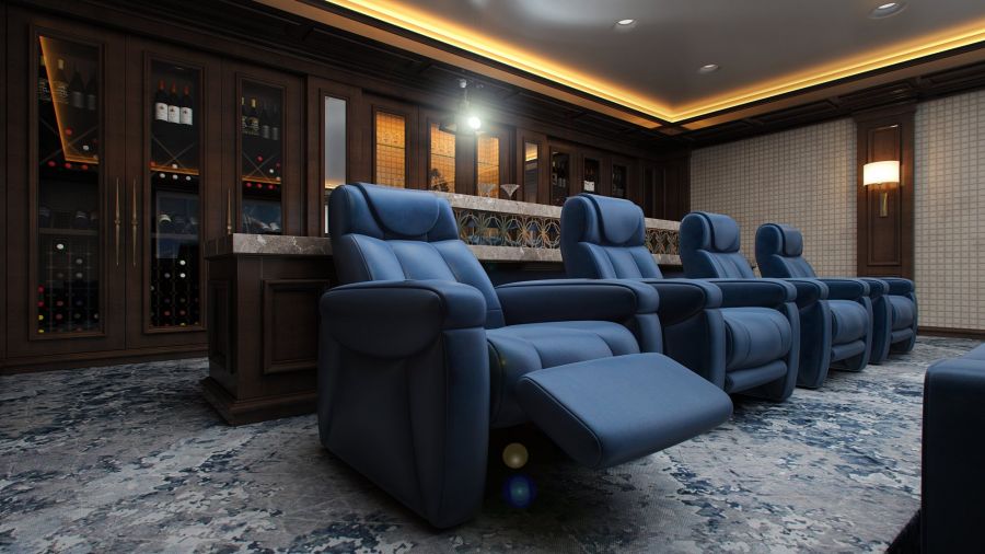 Винные шкафы в кинотеатре