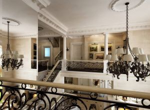 Песочный цвет в интерьере коттеджа