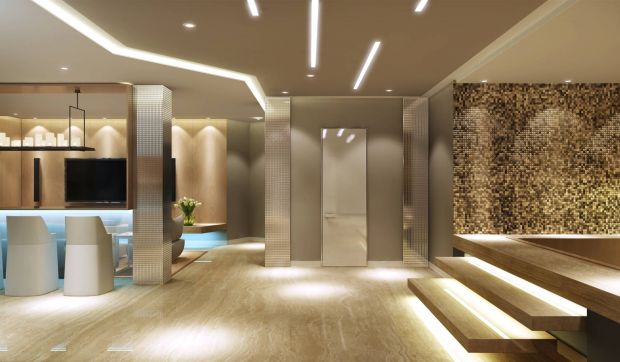 Утонченный интерьер сауны в доме