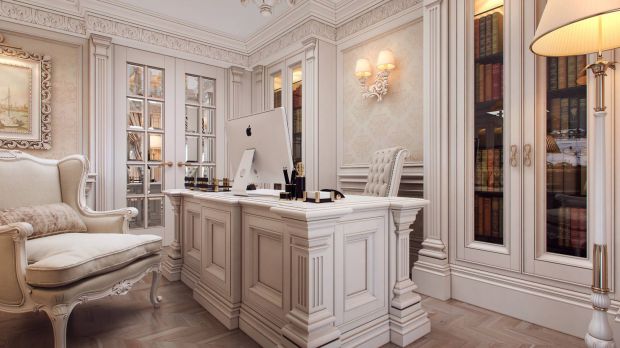 Кабинет на мансардном этаже