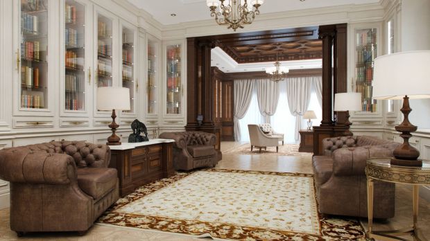 Интерьер библиотеки