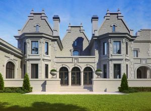 Фасад дома из камня