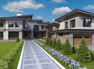 Дизайн экстерьера фасада частного дома