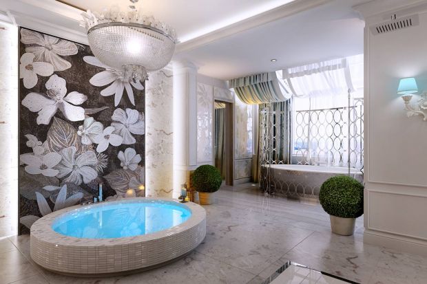 Оригинальный декор ванной