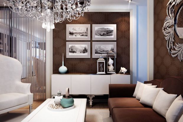 Сине-коричневый дизайн