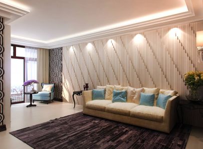 Фото интерьера просторной гостиной