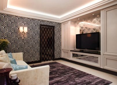 Фото дизайна просторной гостиной