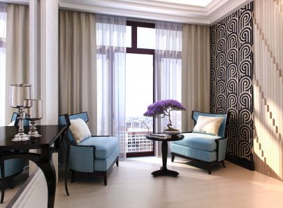 Фото обустройства просторной гостиной