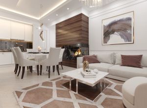 Монохромный дизайн интерьера квартиры