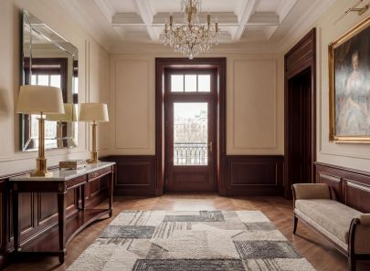 Интерьеры холла между комнатами