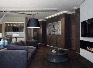 Дизайн интерьера большой кухни-гостиной