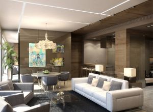 Дизайн квартиры в коричневых тонах