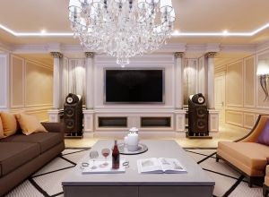 Интерьер квартиры в темно-светлых тонах