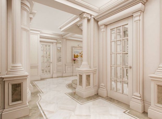 Классический дизайн холла