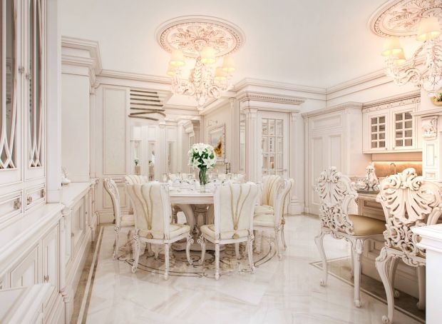 Классическая изолированная кухня