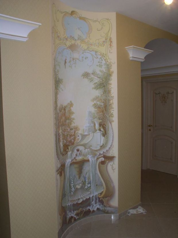 Роспись на стене