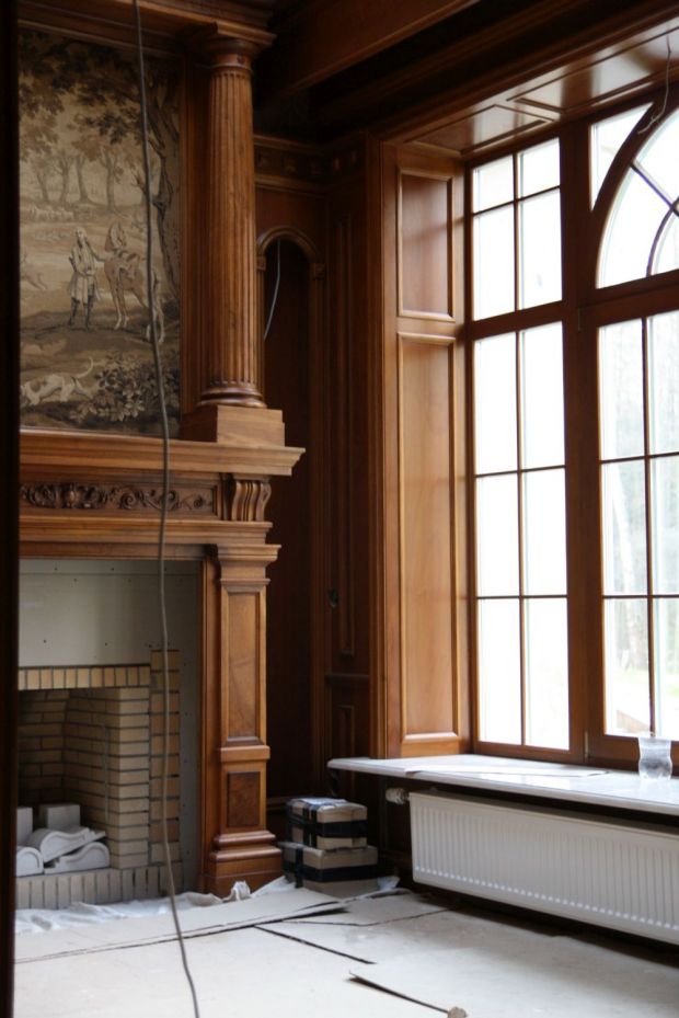 Отделка деревом натурального цвета