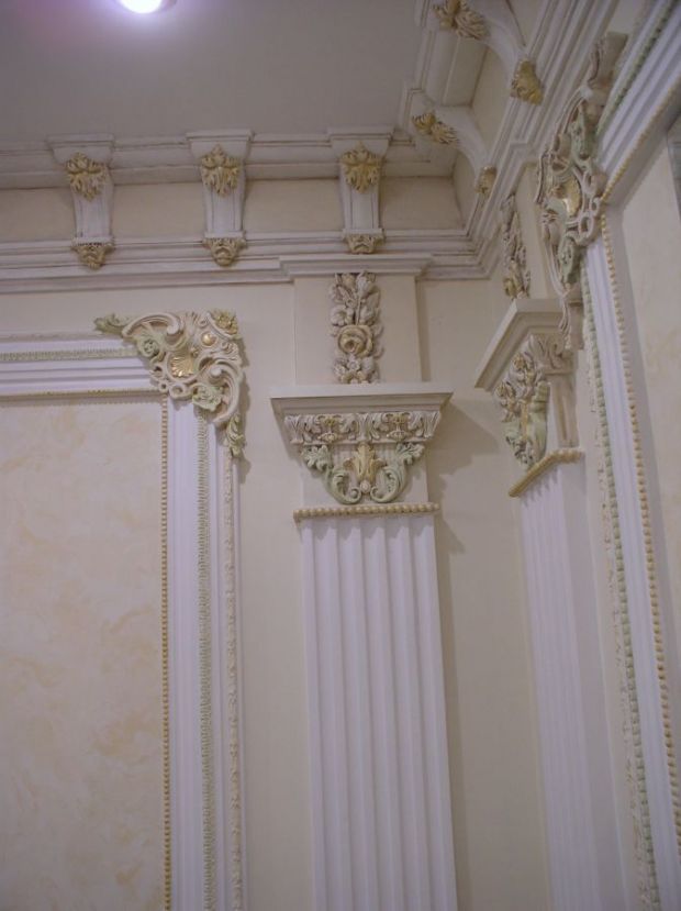 Классическая отделка в салоне красоты