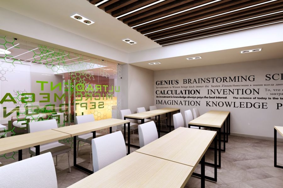 Дизайн-проект учебного помещения в офисе