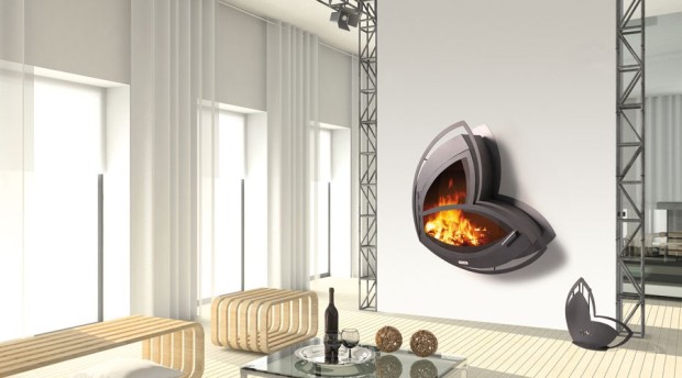 Электрический камин в современном интерьере квартиры