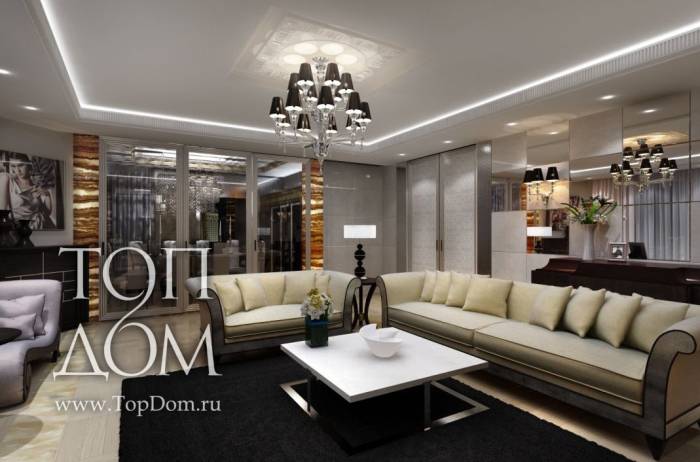 Интерьер гостиной для Близнецов, Весов и Водолеев