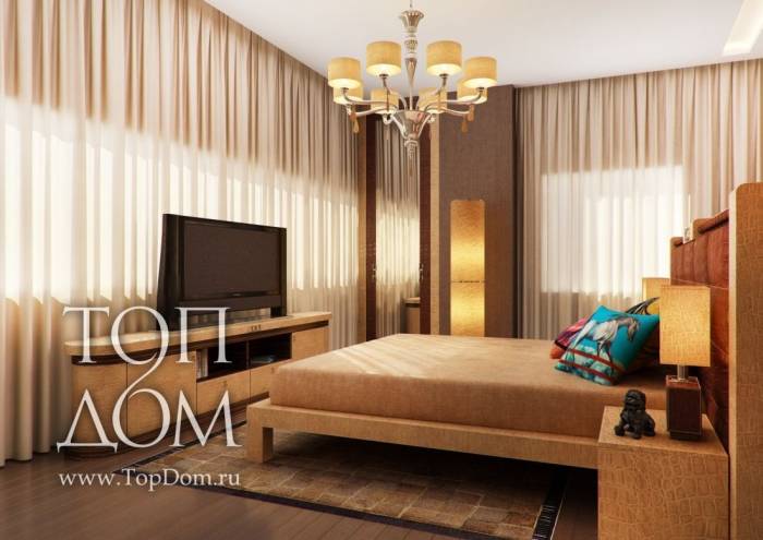 Комфортный интерьер спальни