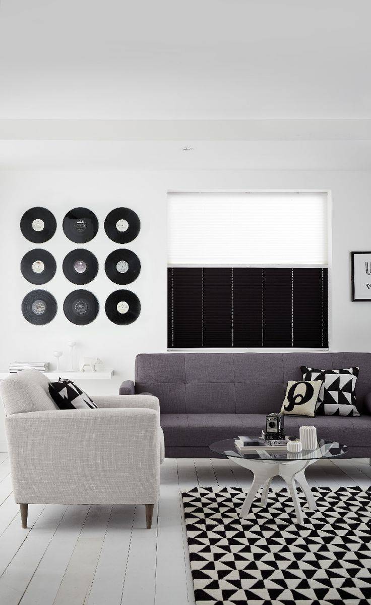 Черно-белый интерьер и его сочетания > 70 фото-идей дизайна комнат в  бело-черных тонах