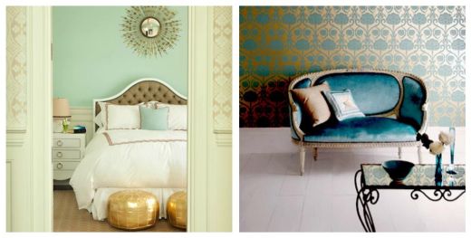 Сочетание золота и бирюзы