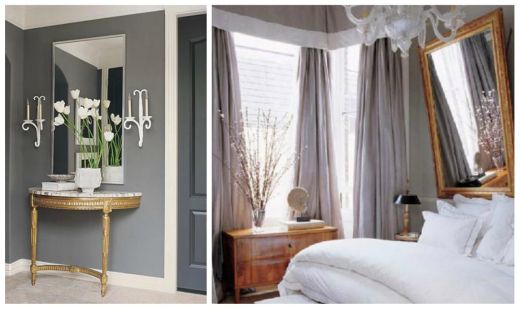 Союз оттенков серого и золота в интерьере