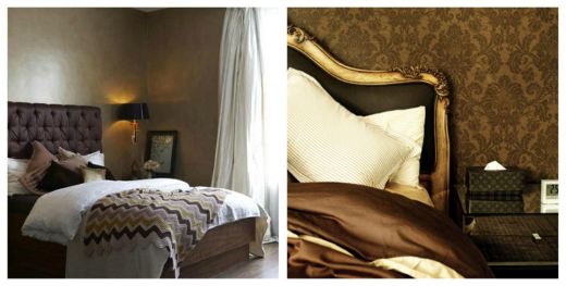 Золото и шоколад в интерьере