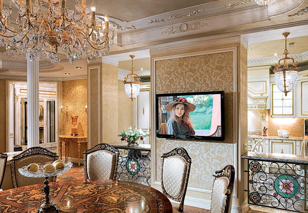 Лепнина в столовой