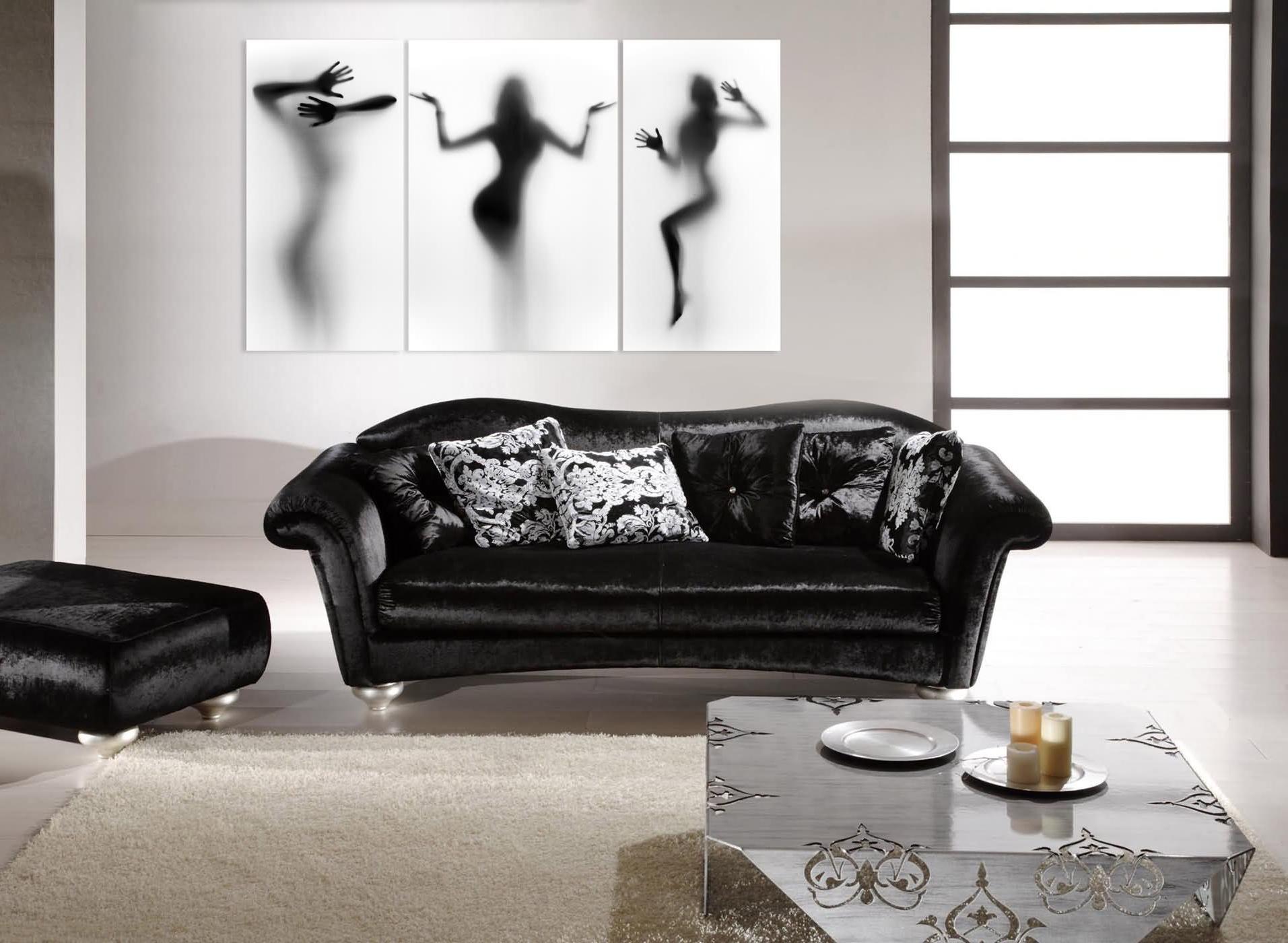 Картина черно белая для интерьера гостиной