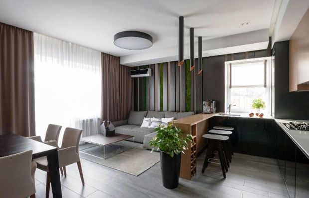 Цвета интерьера в квартире-студии