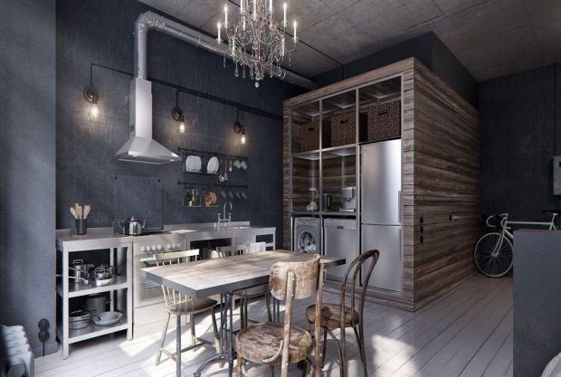 Серо-коричневая студия